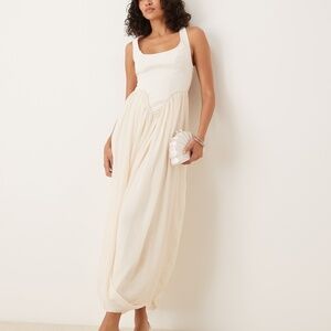 ASOS Structured Cross Back Maxi Dress